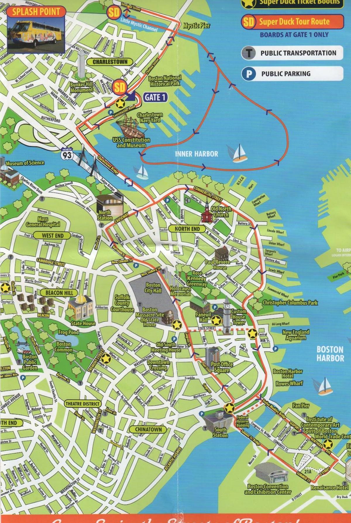 mapa Boston bisitak