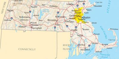 Mapa Boston, aeb