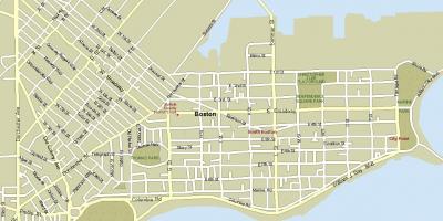 Mapa Boston mass