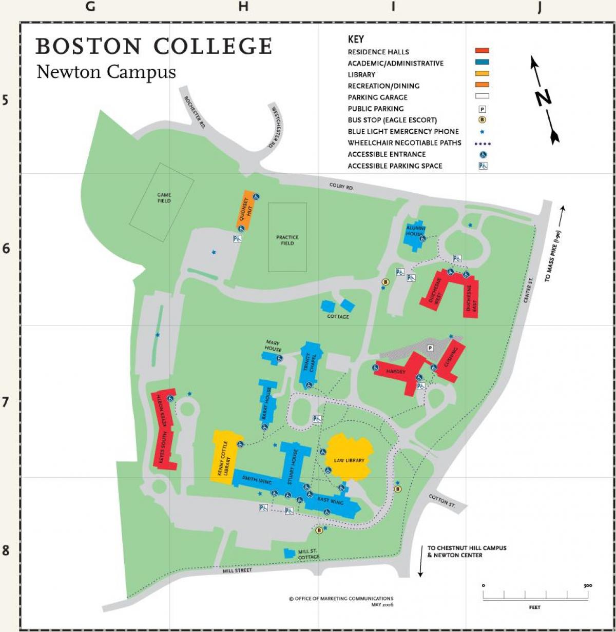 mapa Boston college