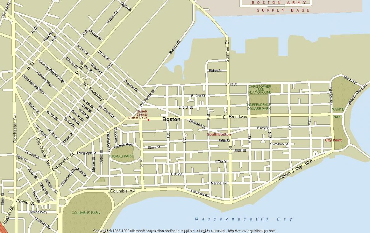kale-mapa Boston