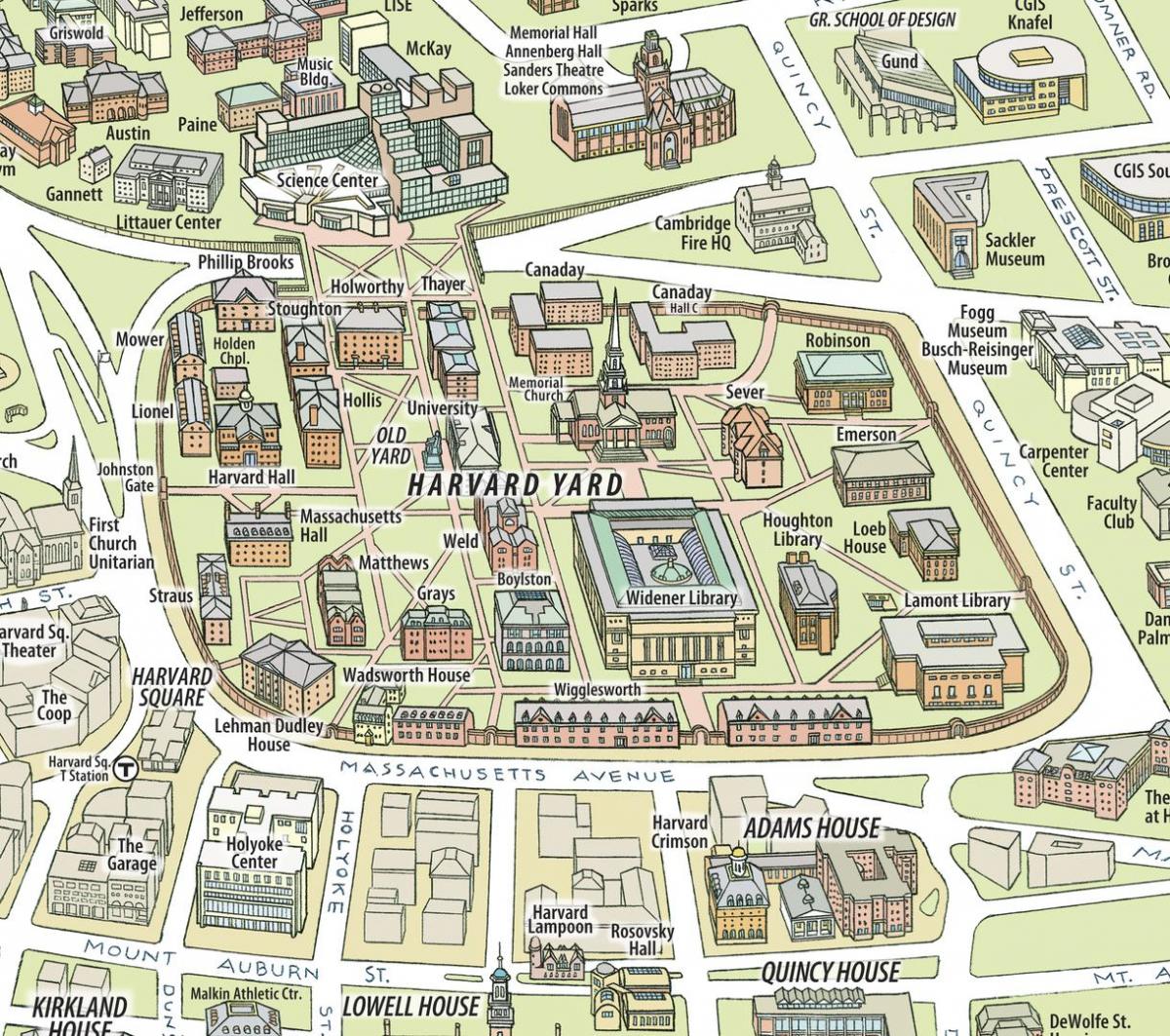 mapa Harvard-eko unibertsitatean