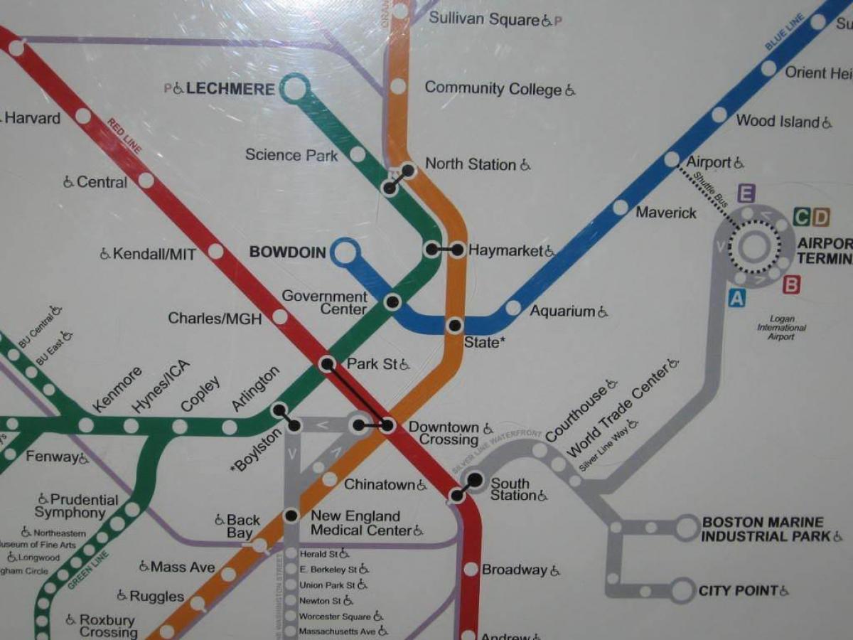 Boston hego geltokia mapa