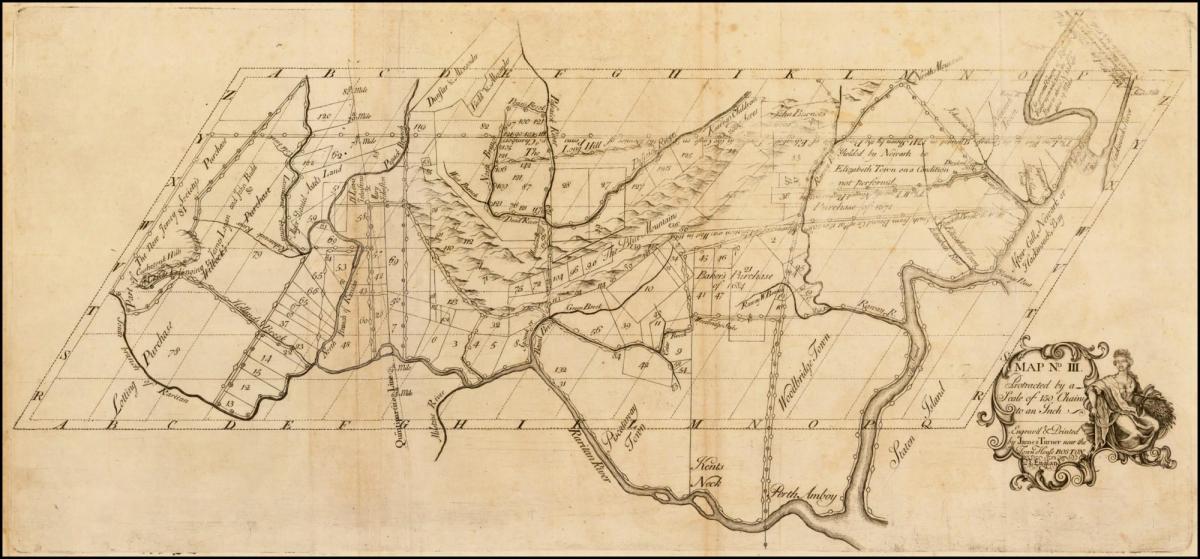 mapa kolonial Boston