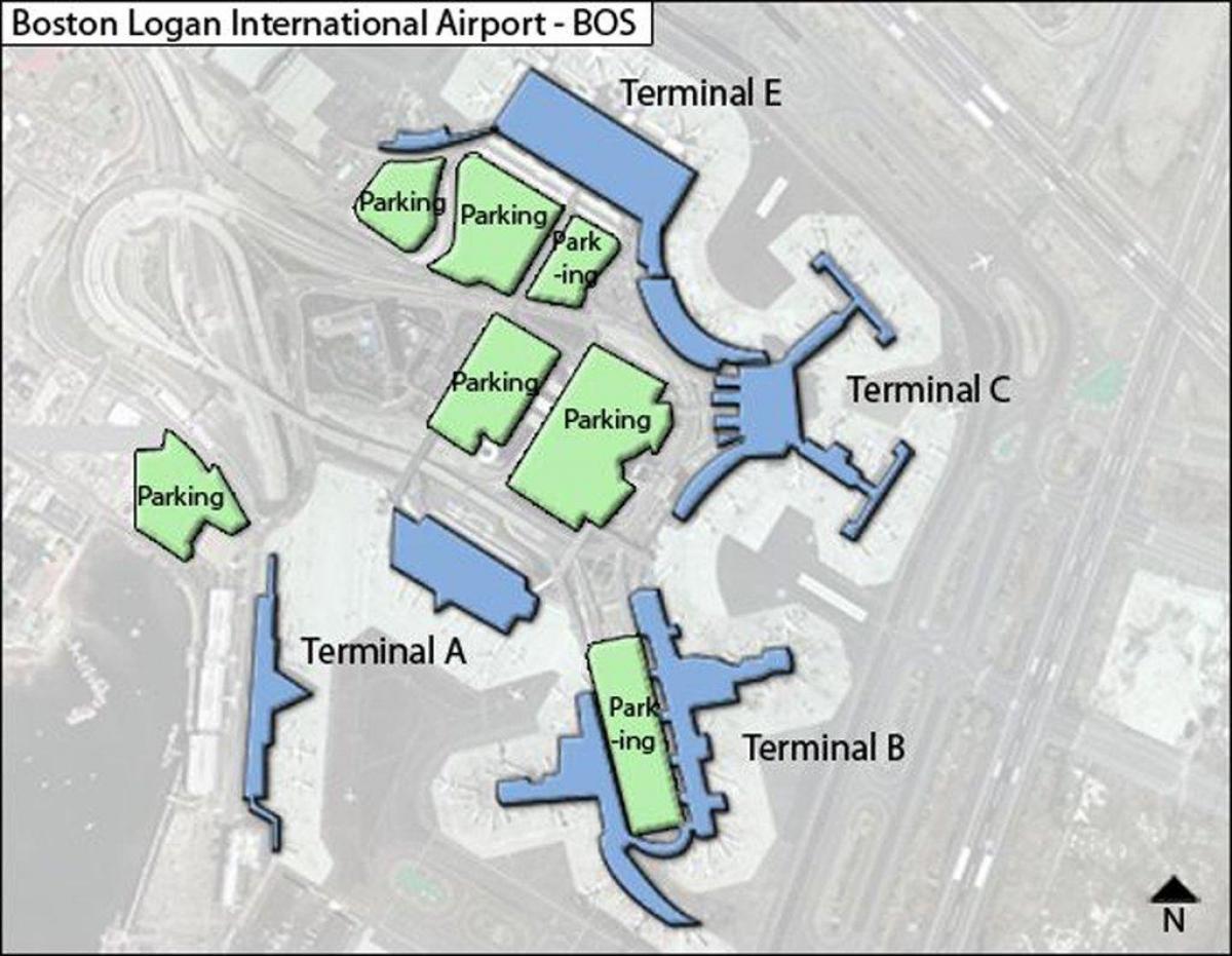 mapa Logan aireportuko terminal c