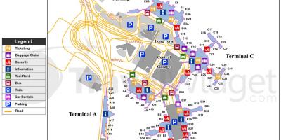 Mapa Boston aireportua
