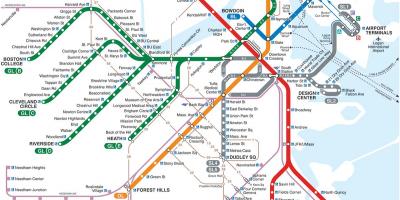 Boston metro area mapa