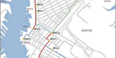 Mapa easT Boston