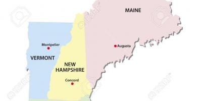 Mapa New England states